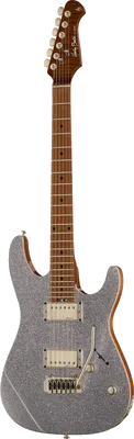Harley Benton Fusion-III HH Roasted – Silver Sparkle